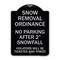 Signmission Snow Removal Ordinance No Parking After 2 Snowfall Heavy-Gauge Alum Sign, 24" x 18", BS-1824-22886 A-DES-BS-1824-22886 - alternate 1